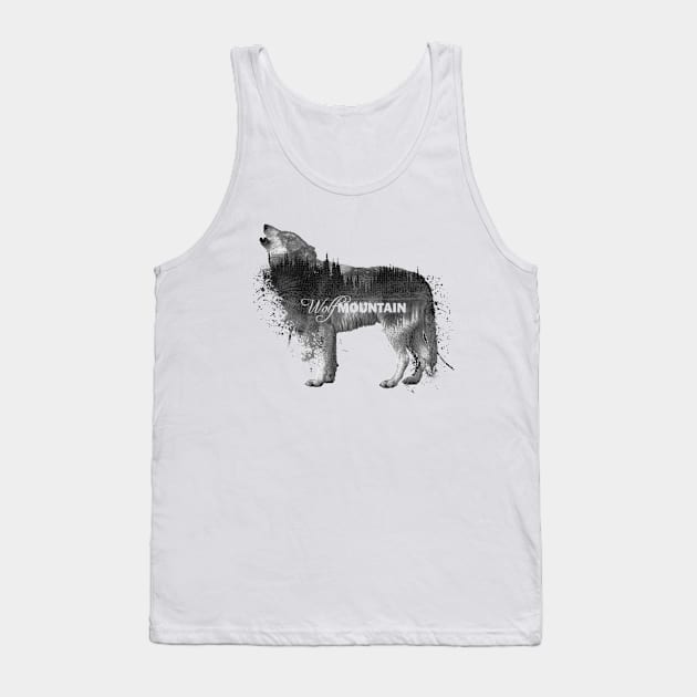 WOLF MOUNTAIN Tank Top by kmpesino